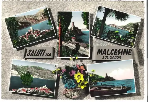 Saluti da Malcesine sul Garda - 5 Ansichten v. 1958 (AK4020)