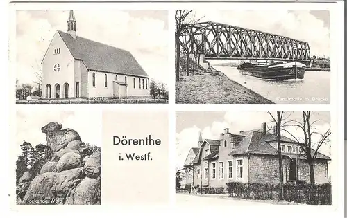 Dörenthe i. Westf. - 4 Ansichten v. 1956 (AK4546)