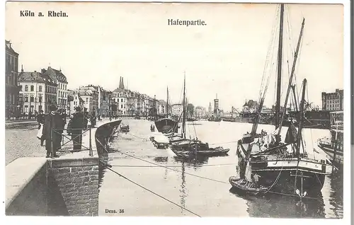 Köln a. Rhein - Hafenpartie v. 1906 (AK4578)
