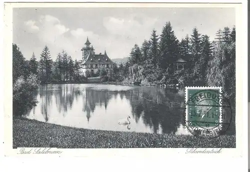 Bad Schönbrunn Schwedenteich von 1931 (AK53459)
