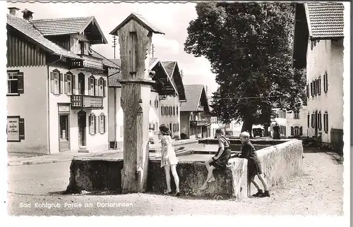 Bad-Kohlgrub - Partie am Dorfbrunnen von 1954 (AK53462)