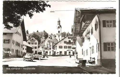 Bad-Kohlgrub - Hauptstraße von 1954 (AK53463)