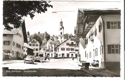 Bad-Kohlgrub - Hauptstraße von 1954 (AK53466)