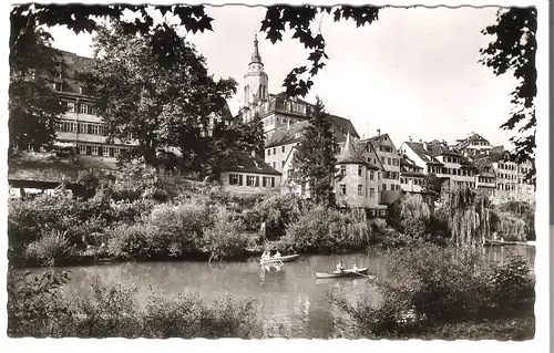 Universitätsstadt Tübingen - Am Neckar mit Hölderlinturm von 1959 (AK53477)