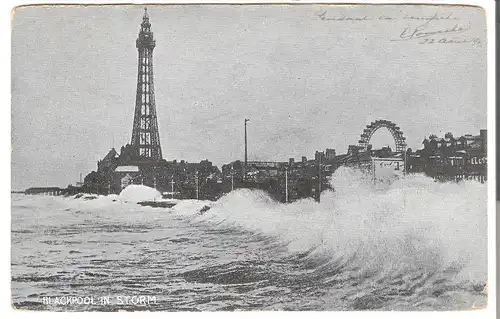 Blackpool in Storm von 1903 (AK4603)