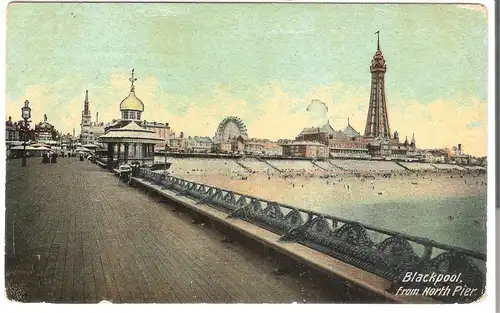 Blackpool from North Pier von 1905 (AK4611)