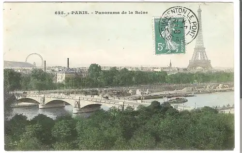 Paris - Panorama de la Seine von 1909 (4670)