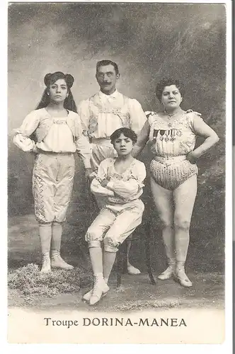 Troupe Dorina Manea, Zirkuskünstler, Artistenfamilie von 1906 (4689)