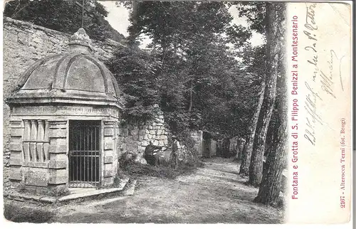 Fontana e Grotta di S. Filippo Benzizzi a Montesenario von 1907 (AK4717)