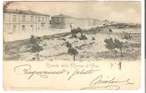 Ricordo della Marina di Pisa  von 1901 (AK4720)