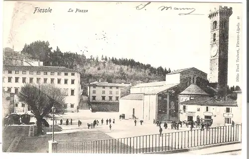 Fiesole - La Piazza von 1923 (AK4725)