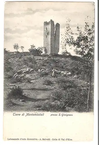 Torre di Montemiccioli von 1906 (AK4730)