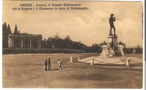 Firenze - Contorni . Il Piazzale Michelangiolo - von 1911 (AK4782)