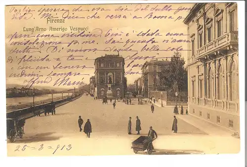 Firenze - Lung'Arno Amerigo Vespucci - von 1903 (AK4785)