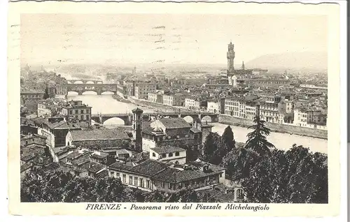 Firenze - Panorama visto dal Piazzale Michelangiolo - von 1930 (AK4787)