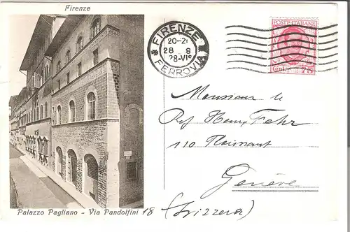Firenze - Palazzo Pagliano - Via Pandolfini - von 1928 (AK4795)