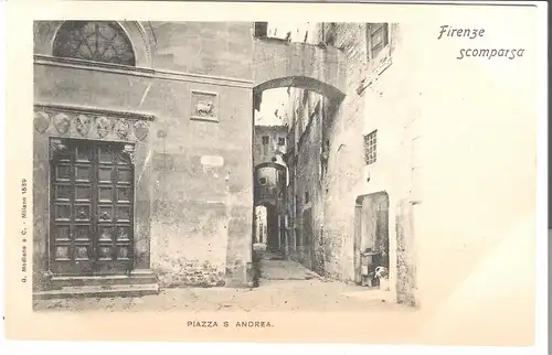 Firenze - scomparsa - Piazza S. Andrea - von 1902 (AK4797)