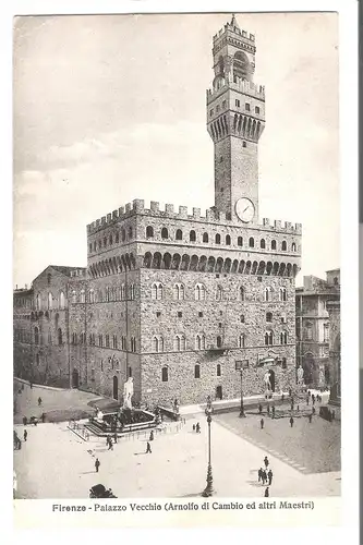 Firenze - Palazzo Vecchio (Arnolfo di Cambio ed altri Maestri - von 1924 (AK4801)