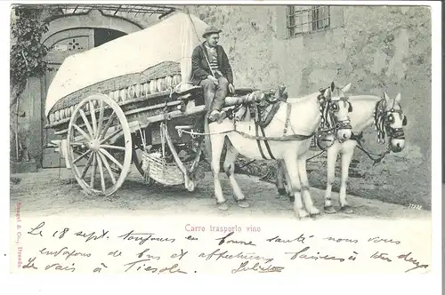 Firenze - Carro transporto vino - von 1905 (AK4803)