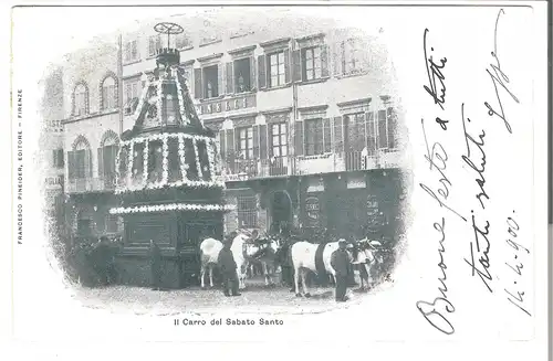 Firenze - Il Carro del Sabato Santo - von 1900 (AK4804)
