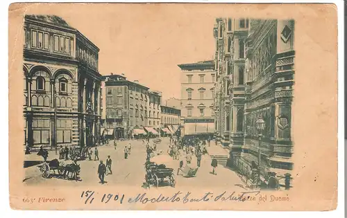 Firenze - Piazza del Duomo - von 1901 (AK4809)