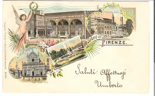 Firenze - 4 Ansichten  - von 1912 (AK4814)