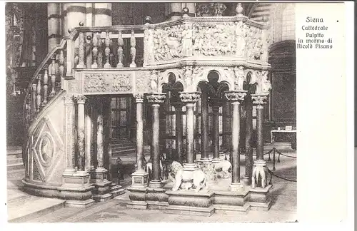 Siena - Cattedrale Pulpita in marmo di Nicolò Pisano.  - von 1910 (AK4816)