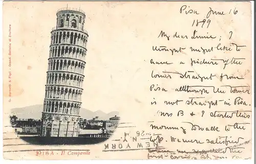 Pisa - Il Campanile - von 1899 (AK4823)