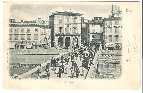 Pisa - Ponte di Mezzo - von 1901 (AK4827)