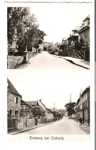 Einberg bei Coburg - 2 Ansichten der Annawerkerstr. - von ca. 1952 (AK53300)