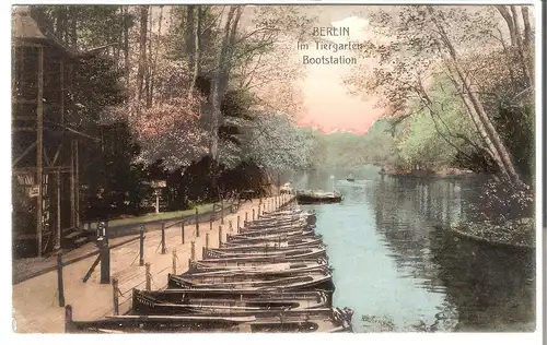 Berlin - Im Tiergarten - Bootstation v.1913 (AK53307)