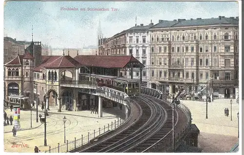 Berlin - Hochbahn am Schlesischen Tor v.1912 (AK53308)