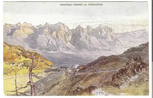 Karwendel - Gebirge vom Herzogstand v.1910 (AK53316)