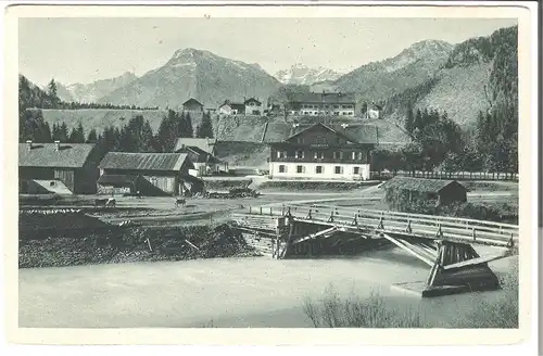 Vorderriß a.d. Isar - mit Karwendel-Gebirge v.1933 (AK53327)