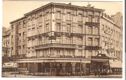 Anvers - Antwerpen - Hotel du Progrès v.1920 (AK53374)