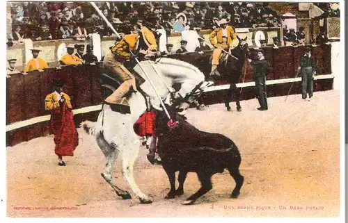 Une bonne pique - un buen putazo  v.1913 (AK4843)