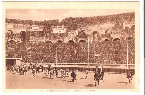 Arènes de Nimes - Corrida - Le Paseo v.1926 (AK4851)