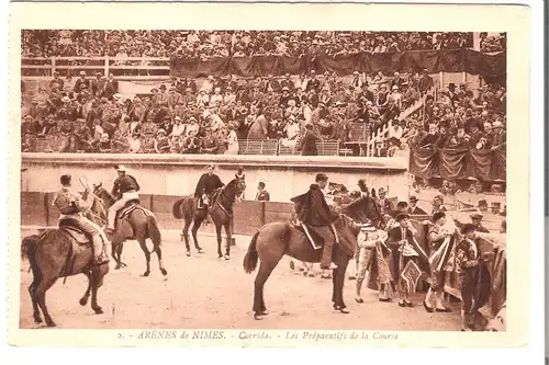 Arènes de Nimes - Corrida - Les Préparatifs de la Course v.1926 (AK4853)
