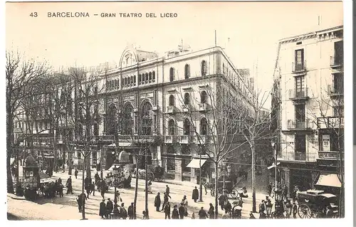 Barcelona - Teatro del Liceo v.1911 (AK4865)