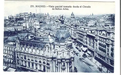 Madrid - Vista parcial tomada desde el Circulo de Bellas Artes v.1911 (AK4867)
