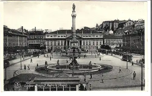 Lisboa - Praca D. Pedro IV v.1926 (AK4871)