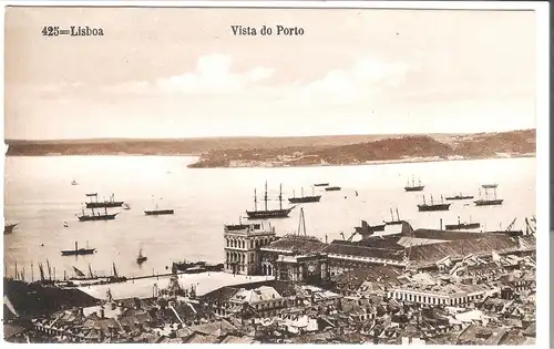 Lisboa - Vista do Porto v.1915 (AK4887)
