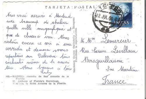 Madrid - Hermita de San Antonio de la Florida  v.1958 (AK4904)