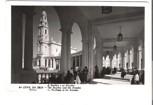 Cova da Iria- Fàtima - A Basilica e as Arcadas v.1956 (AK4909)