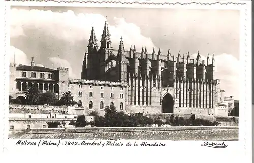 Palma - Mallorca - Catedral y Palacio de la Almudaina v.1958 (AK4914)