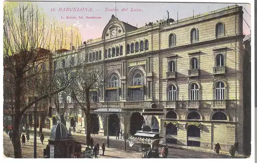 Barcelona - Teatro del Liceo  v.1910 (AK4922)