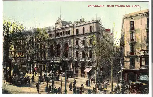 Barcelona - Gran Teatro del Liceo  v.1908 (AK4923)