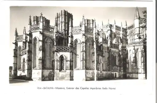 Batalha Mosteiro , Exterior des Capelas imperfeitas (lado Norte)v.1954 (AK4941)