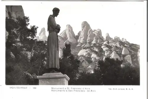 Montserrat , Monument a St. Francesc d'Asis v.1955 (AK4946)