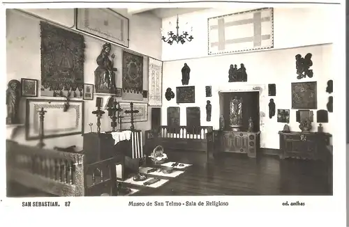 San Sebastian, Museo de San Telmo - Sala Religioso v.1955 (AK4953)